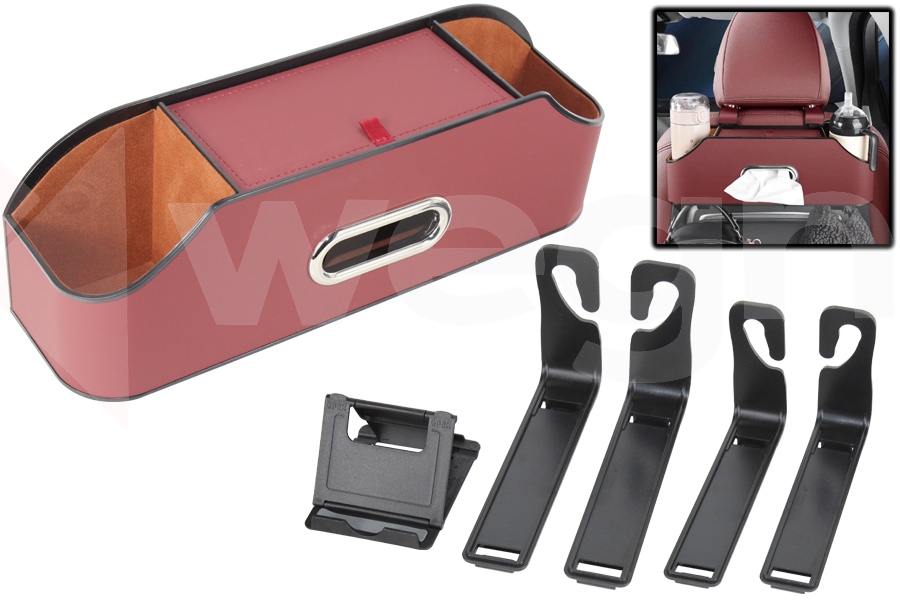 WEGNA ARAÇ İÇİ KOLTUK ARKASI ORGANİZERİ BORDO OEM: AKSESUAR - WEGNA AC01-025 kodlu oto yedek parça görseli
