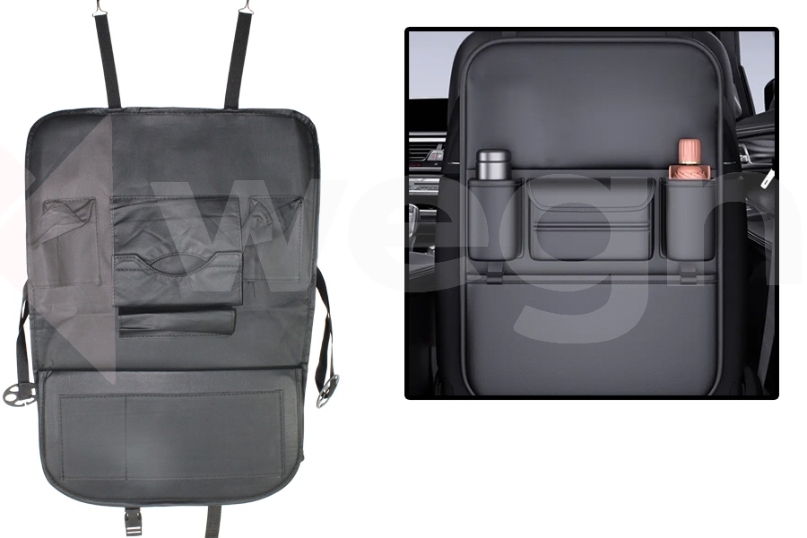 WEGNA ARAÇ İÇİ KOLTUK ARKASI ORGANİZERİ SİYAH OEM: AKSESUAR - WEGNA AC01-030 kodlu oto yedek parça görseli