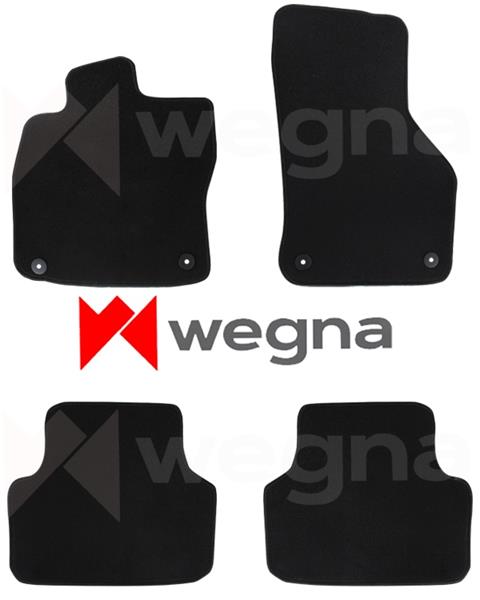 WEGNA HALI PASPAS SİYAH SKODA OCTAVIA 3 2013-2020 PASPAS OEM: PASPAS - WEGNA MAT163 kodlu oto yedek parça görseli