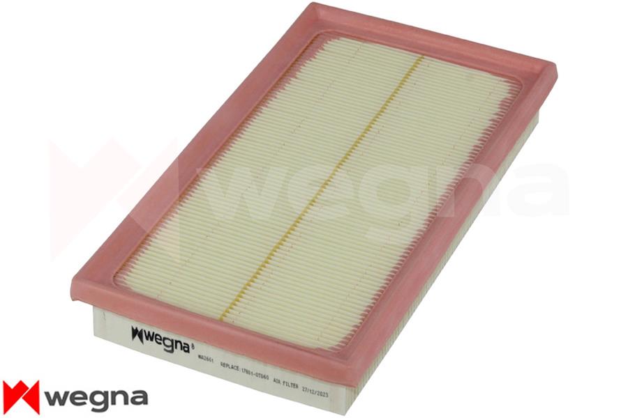 WEGNA HAVA FİLTRESİ TOYOTA COROLLA CH-R 1.2L 8NRFTS NRE210 NGX10 16- / COROLLA 1.5L 1.6L M15A 1ZR-FAE MZEA11 ZRE210 19- / RAV4 2.5L A25A-FXS Hybrid AXAH54 19- 178010T060-1780177050-17801F0020 OEM: 178010T060-1780177050-17801F0020 - WEGNA WA2601 kodlu oto yedek parça görseli