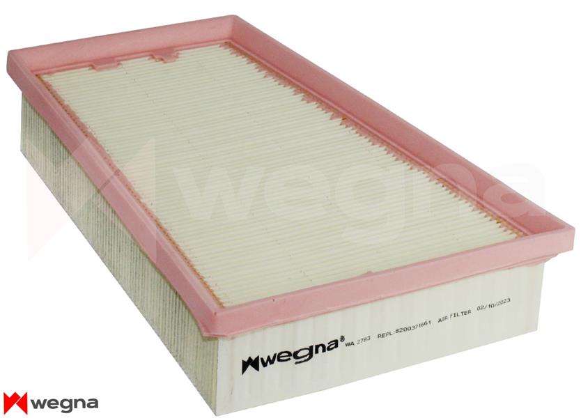 WEGNA HAVA FİLTRESİ MEGANE II 02 SCENIC II 02 1.5DCI K9K 1.6 16V K4M 2.0 F4R 8200166615-8200371661-8200378889 OEM: 8200166615-8200371661-8200378889 - WEGNA WA2783 kodlu oto yedek parça görseli