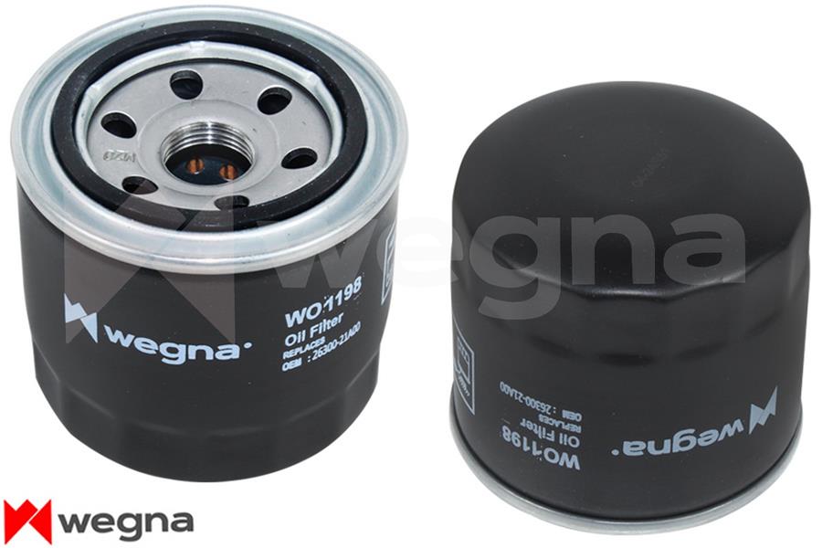 WEGNA YAĞ FİLTRESİ ACCENT-ERA-ELANTRA-ECEL-GETZ- 1.5-1.6-1.8-1.9D-2.0 TÜM MODELLER W 811/80 2630035500-2630035501-MD031805 OEM: 2630035500-2630035501-MD031805 - WEGNA WO1198 kodlu oto yedek parça görseli