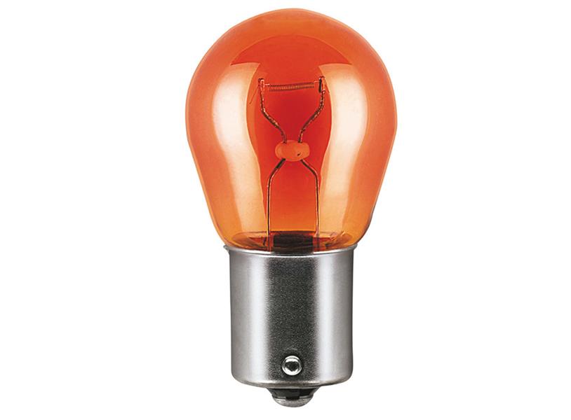 WOLFRAM AMPUL 12V PY21W 21 BA15s 93 AMPUL DÜZ TIRNAK SARI STOP-SİNYAL ve PARK SERİSİ - WOLFRAM 27899 kodlu oto yedek parça görseli
