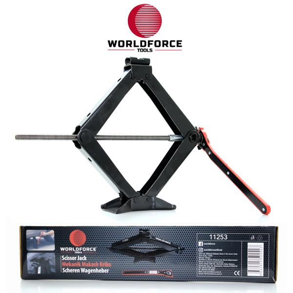 WORLDFORCE MEKANİK MAKASLI KRİKO 2 TON CIRCIR KOLLU GARAJ EKİPMANLARI HIRDAVAT - WORLDFORCE 11253 kodlu oto yedek parça görseli