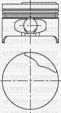 YENMAK MOTOR PİSTON SEGMAN MGN 1600 8 V 1/2 79.50 ÇAP STD 7701700668-7701700667-7701700666 OEM: 7701700668-7701700667-7701700666 - YENMAK 31-04167-000 kodlu oto yedek parça görseli