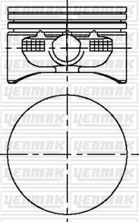 YENMAK MOTOR PİSTON SEGMAN 0.50 ASTRA-MERIVA-VECTRA-ZAFIRA 99 > Y16 XE/ Z16XE 79.0 OEM: 13101859-13101860-5623195-5623194 - YENMAK 31-04215-050 kodlu oto yedek parça görseli
