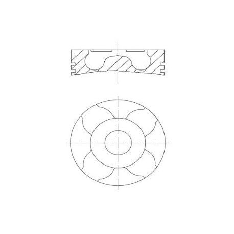 YENMAK MOTOR PİSTON SEGMAN 0.40 PALIO-ALBEA-DOBLO 1.3 MTJ-COMBO-CORSA-MERIVA-TIGRA 1.3 CDTI 70.00 55191237-55196817 OEM: 55191237-55196817 - YENMAK 31-04282-040 kodlu oto yedek parça görseli