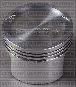 YENMAK PİSTON SEGMAN STD 71.20MM FIAT PALIO 1.2 8V 87-835900-12 OEM: 71715335 - YENMAK 31-04285-000 kodlu oto yedek parça görseli