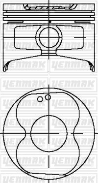 YENMAK PISTON SEGMAN STD COROLLA 1.6 KRB 4AF 88-93 OEM: 1310116090-1310116110-1310316090 - YENMAK 36-03978-000 kodlu oto yedek parça görseli