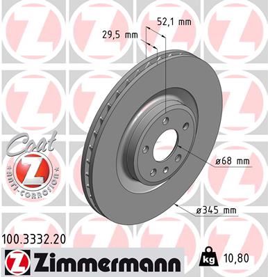 ZIMMERMANN ÖN FREN AYNASI HAVALI Q5 2.0 TFSI/2.0 TDI/3.0 TDI/3.2 FSI 08- A5 S5 QUATTRO 07- A4 S4 QUATTRO 08- 986479590-DF6014S 8K0615301K-8K0615301M OEM: 8K0615301K-8K0615301M - ZIMMERMANN 100.3332.20 kodlu oto yedek parça görseli