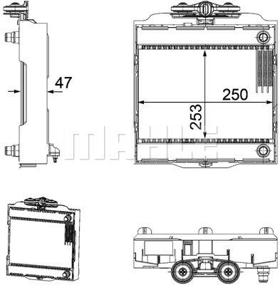 116242699 EK SU RADYATORU PREMIUM LINE SOL BMW F10 F01 F06 F07 F12 F13 17117805630