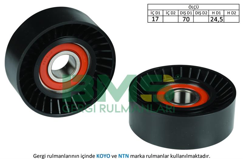 133029271 ALTERNATÖR GERGİ RULMANI DOBLO-FIORINO-LINEA-NEMO-BIPPER-COMBO 1.3 DMultijet 10 51837960-55275618