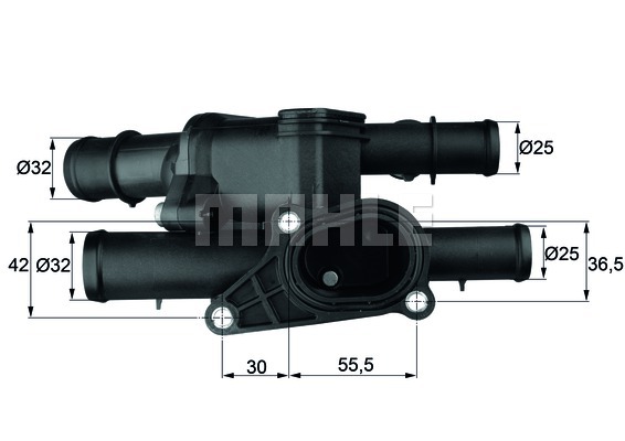 140476996 TERMOSTAT KOMPLE GOLF VII-LEON-A3 1.0-1.2-1.4-1.6 TSI 4 ÇIKIŞ