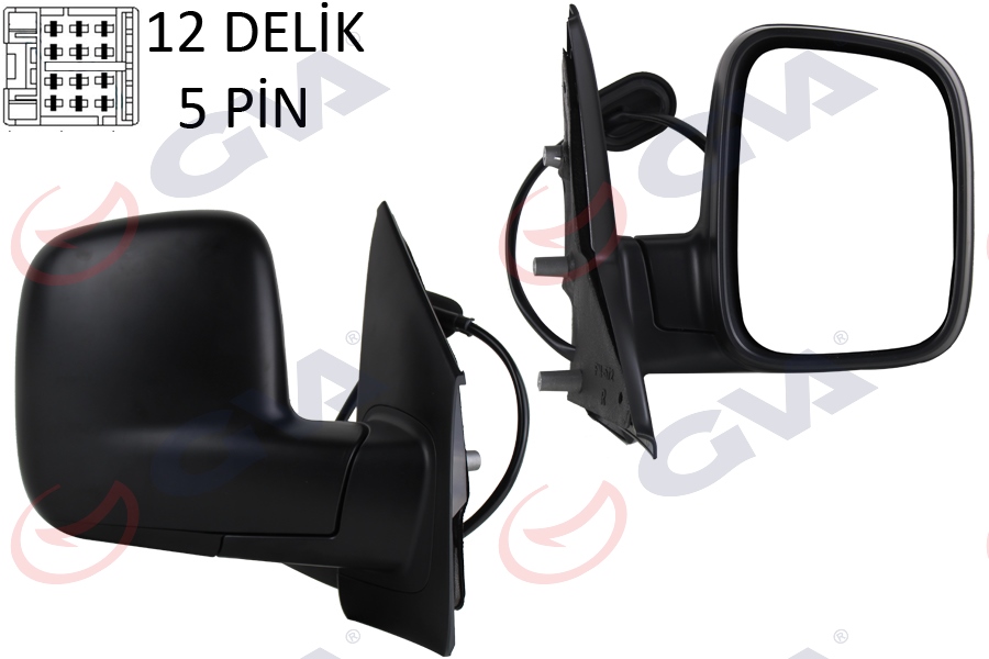 160622072 DIŞ DİKİZ AYNASI SOL COMBO C 01 ELEKTRİKLİ ISITMALI KONVEKS 5 FİŞ VM-965EHL 6428190