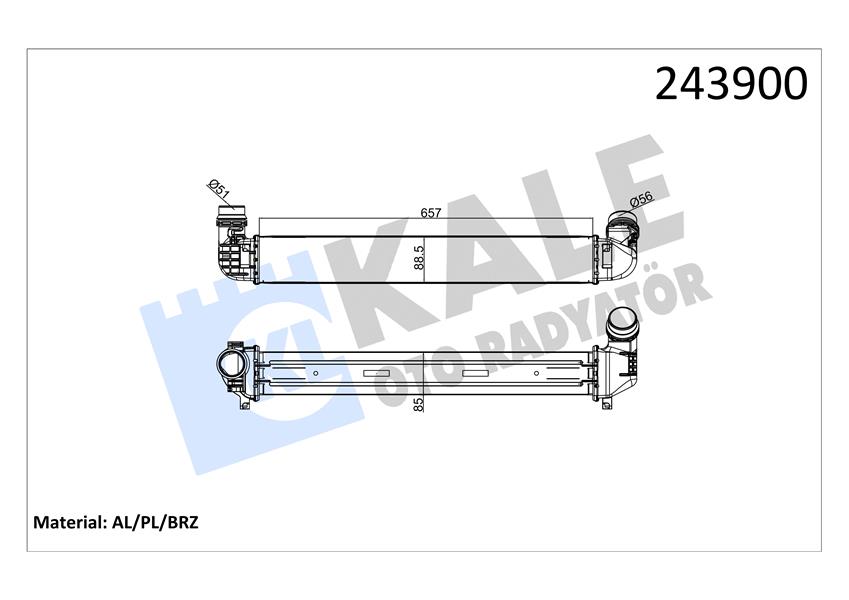 172230977 YAG SOGUTUCUSU MERCEDES VITO OM622 W447 14 . RENAULT R9M 1.6 dCi TRAFIC TALISMAN MEGANE KADJAR FLUENCE A6221800011-152081926R