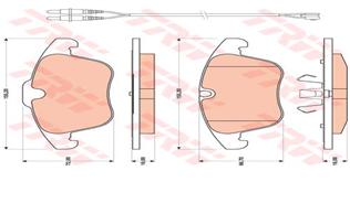 184608231 ON FREN BALATASI TRANSIT V348 06 14 A.CEKER 11 / VW AMAROK 2.0TDI 10 FİŞSSİZ 6C112K021B9A-1371402-2H0698151