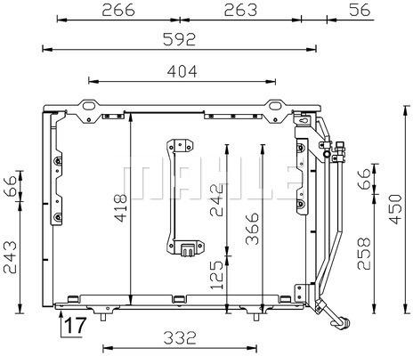 201924921 KLIMA RADYATORU MERCEDES W202 S202 C208 A208 A2028300770