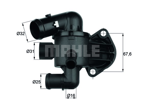 259949759 TERMOSTAT KOMPLE BORA-GOLF IV-A3 1.9-2.3 99-06 MANUEL 105C 06A121111