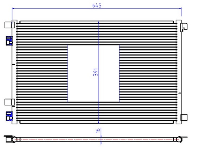 288412563 RADYATÖR VECTRA C-SIGNUM 1.6-1.8 16V 02 AC KLİMASIZ MEK 650x415x23 1300244-24418338