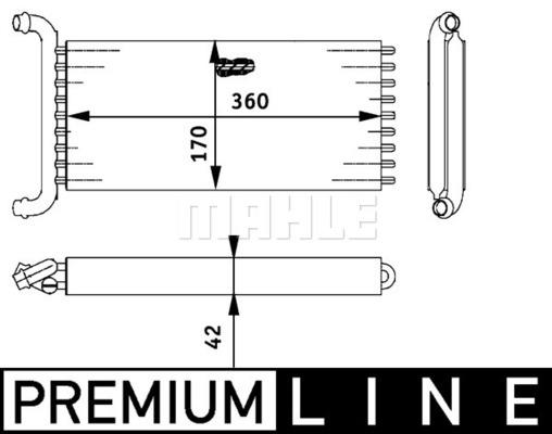 292203392 KALORIFER RADYATORU MERCEDES W204 W212 C218 R231 C190 R197 A2048300061