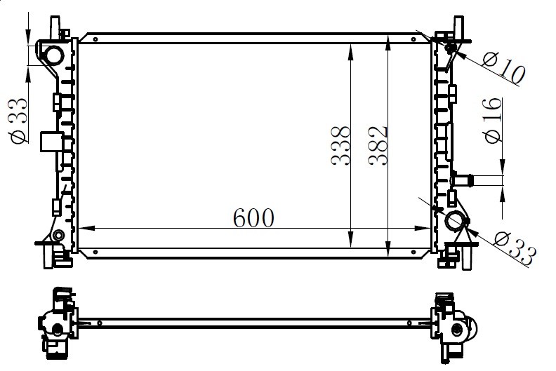 317320739 RADYATÖR VECTRA C-SIGNUM 1.6-1.8 16V 02 AC KLİMASIZ MEK 650x415x23 1300244-24418338