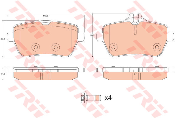 335068647 FREN BALATASI ARKA MERCEDES CITAN W415 12 . RENAULT KANGOO II 09 A4154210410-440604876R