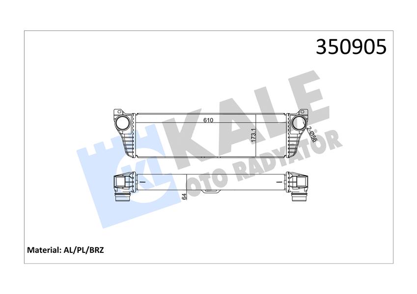 417458439 x RADYATÖR CLASSIC FIAT SEICENTO 1.1 98-10 23x285x450 AC /- 46558704