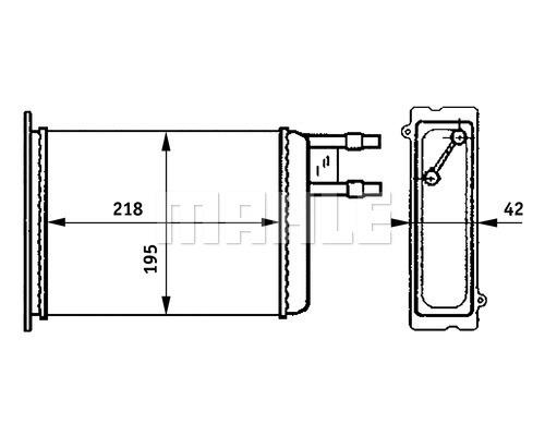 433424613 KALORIFER RADYATORU TRANSIT V347 2.2TDCI 2.4TDCI 3.2TDCI KLIMASIZ 06 6C1H 18476 A1B T178422