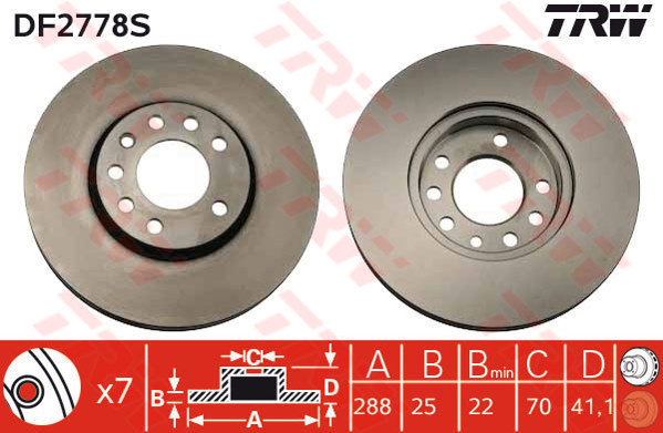 466212826 ÖN FREN BALATASI BOXER-DUCATO-JUMPER 06 16 1623842580-4254.63-4254.64-77366021