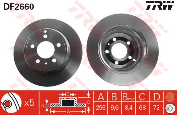 466216644 ARKA FREN AYNASI VOLVO XC90 2.5T-3.2AWD-D3-D5-T6 2002 2012 17 JANT 308x20x5DLxHAVALI 986479320-DF4338 8624926-31423152