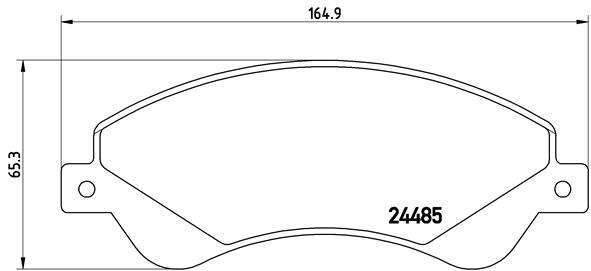 469654954 ON FREN BALATASI TRANSIT V348 06 14 A.CEKER 11 / VW AMAROK 2.0TDI 10 FİŞSSİZ 6C112K021B9A-1371402-2H0698151