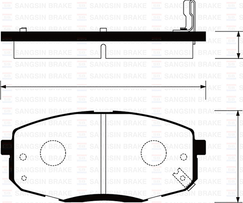 520866659 ÖN FREN BALATA KIA RIO 1.3L 1.5L 02-04 / CARENS 1.5L 1.6L 00-02 / SHUMA 1.5L 1.6L HB 01-04 / CLARUS 1.6L 00- 0K2N13328Z-WVA23873