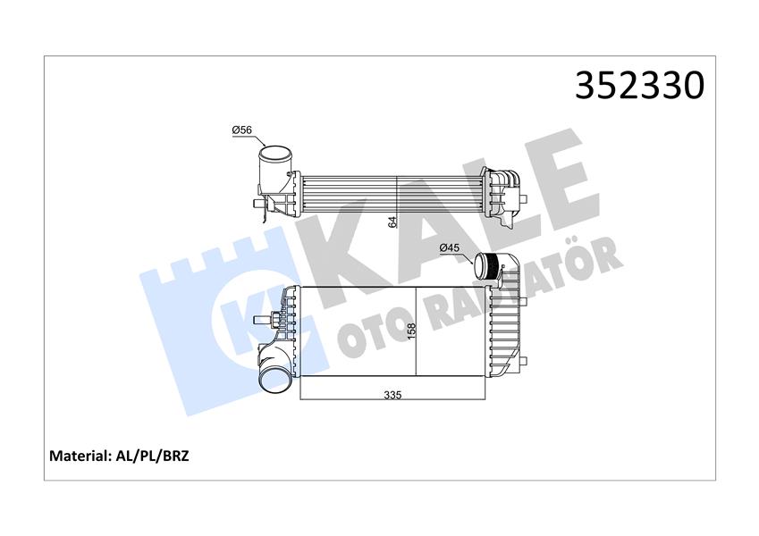 522230594 TURBO RADTYATORU C MAX II FOCUS III TRANSIT CONNECT TOURNEO CONNECT 1.5TDCI 11 1712541BV619L440CD BV61-9L440