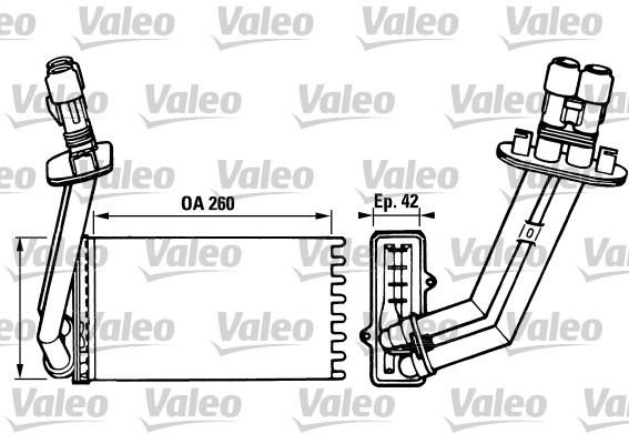 548571302 KALORİFER RADYATÖRÜ VECTRA B 190x180x42 1843107-90463839