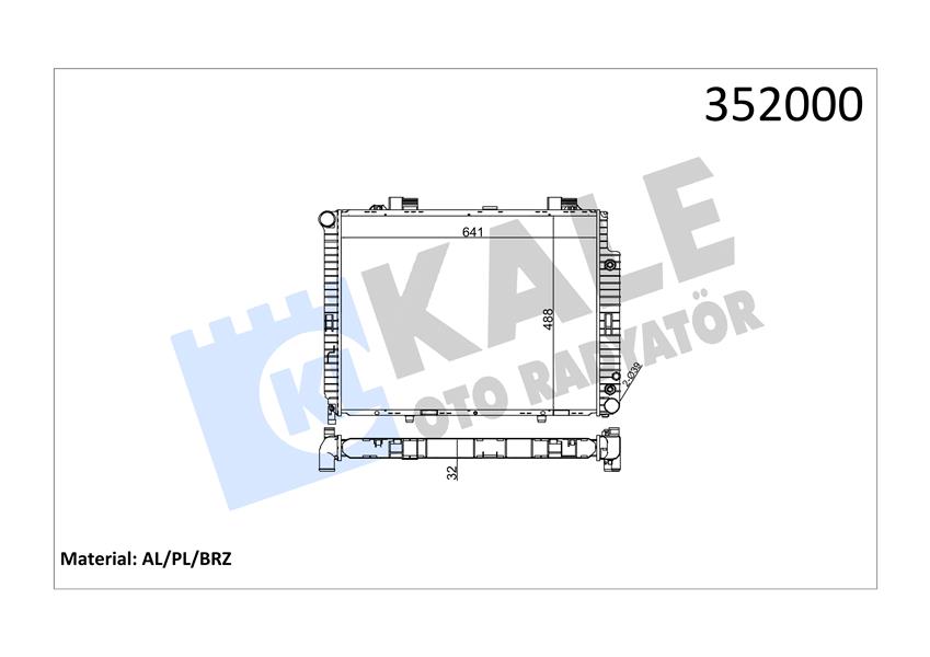 579803303 MOTOR SU RADYATORU MERCEDES M111 OM611 C208 A208 W210 S210 A2105006203