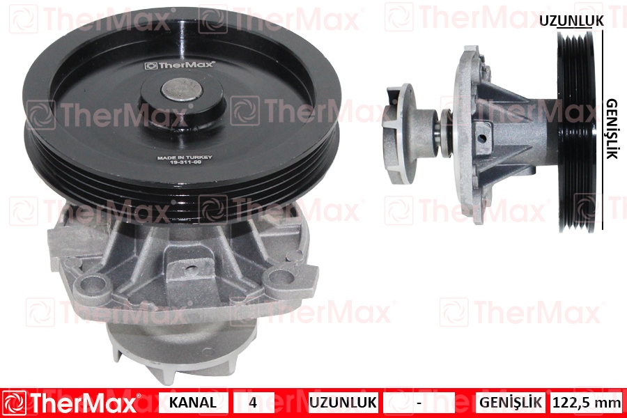 600162541 DEVİRDAİM GOLF7-A3-LEON-PASSAT-TIGUAN 1.6-2.0 TDİ 13 CLHA/B-DCXA-CRLB-CUVC-CRKA-CRKB-CXXA SOKETLİ 04L121011H-04L121011EX-04L121011E