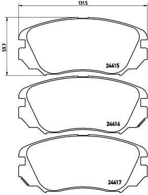 625248942 ÖN FREN BALATASI INSIGNIA A 08 17 MALIBU 12 SAAB 9.5 10 12 296 mm 16 İNÇ JANT 95514525-1605185-22959105-1605236