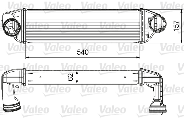 651598476 TURBO RADYATÖRÜ RENAULT TRAFIC III-OPEL VIVARO 1.6DCI 650x157x64 144960050R-93868349-144962019R