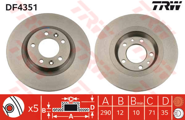 652794421 ARKA FREN AYNASI ALFA ROMEO 159 05 GIULIETTA 10 SPIDER 06 FIAT 500 X 14 JEEP RENEGADE 14 COMPASS 16 278x12x43 46843610-51760273-51963547