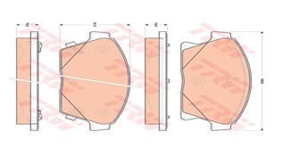 655141815 ÖN FREN BALATASI INSIGNIA A 08 17 MALIBU 12 SAAB 9.5 10 12 296 mm 16 İNÇ JANT 95514525-1605185-22959105-1605236