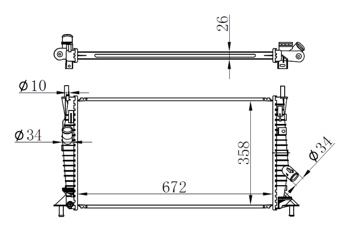 672163430 RADYATÖR EK DEPO KAPAK LOGAN-SANDERO-DUSTER 8200048024