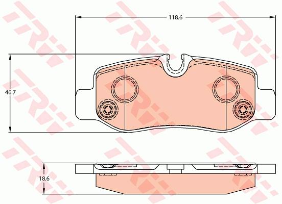 674022130 FREN BALATASI ON MERCEDES SPRINTER B906 B907 B910 . VW CRAFTER 30-35-50 A9104207700-2E0698151A