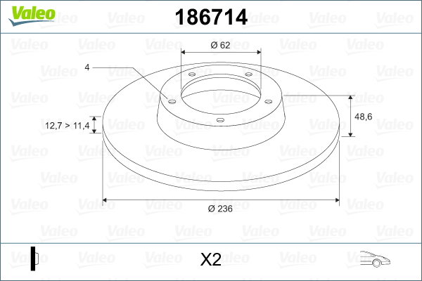 704726066 x ÖN BALATA MAZDA MX5 1.6 1.8I16V 2.0 00 05 GDB3401 597464 NFY73323Z-NFY73328ZA-WVA23696