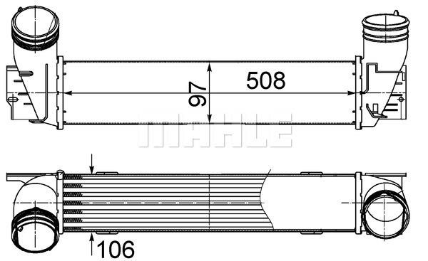 706037124 TURBO RADYATÖRÜ INTERCOOLER DUCATO-BOXER-JUMPER 2.2-2.3-3.0 D 06 740x127x50 1340763080-0384.K1