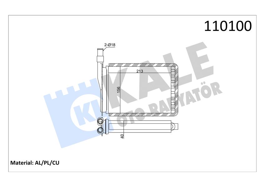 718875813 KALORİFER RADYATÖRÜ VECTRA B 190x180x42 1843107-90463839