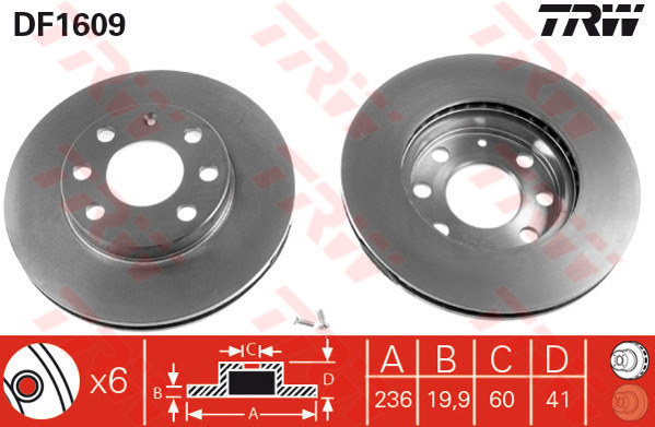 744508408 ÖN FREN AYNASI MOKKA 12 CHEVROLET TRAX 12 300x26x5DL HAVALI 13502059-569091