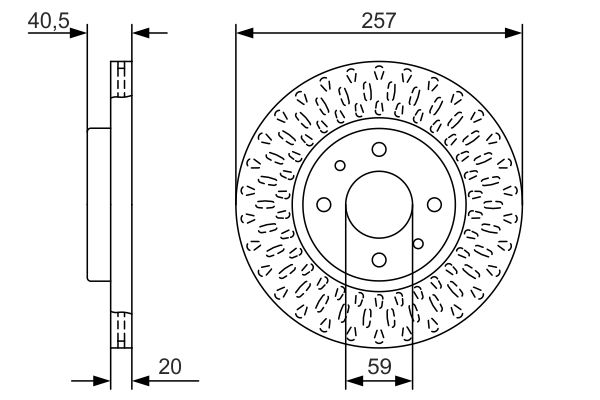 772666818 ON FREN DISKI TEMPRA-TIPO-MAREA-BRAVA-BRAVO 96 ALFA ROMEO 145-146 LANCIA DELTA-YPSILON 257x12x4DL 46820655-71738373-7663466-46554302