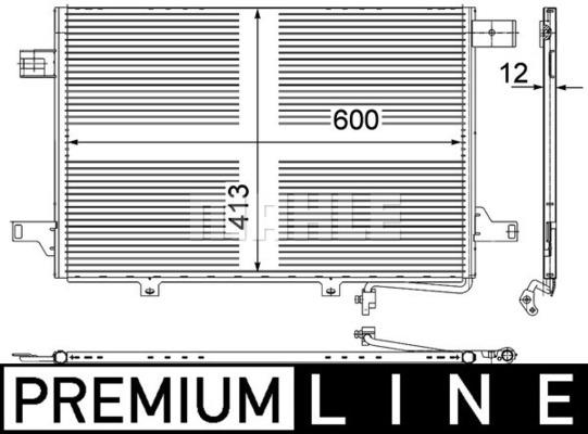 777472293 KONDENSER ALFA ROMEO 145-146-155-FIAT BARCHETTA-COUPE-TEMPRA-TIPO-LANCIA DEDRA-DELTA 2 AL/MKNK 46531411-46735394-60810250-60811595