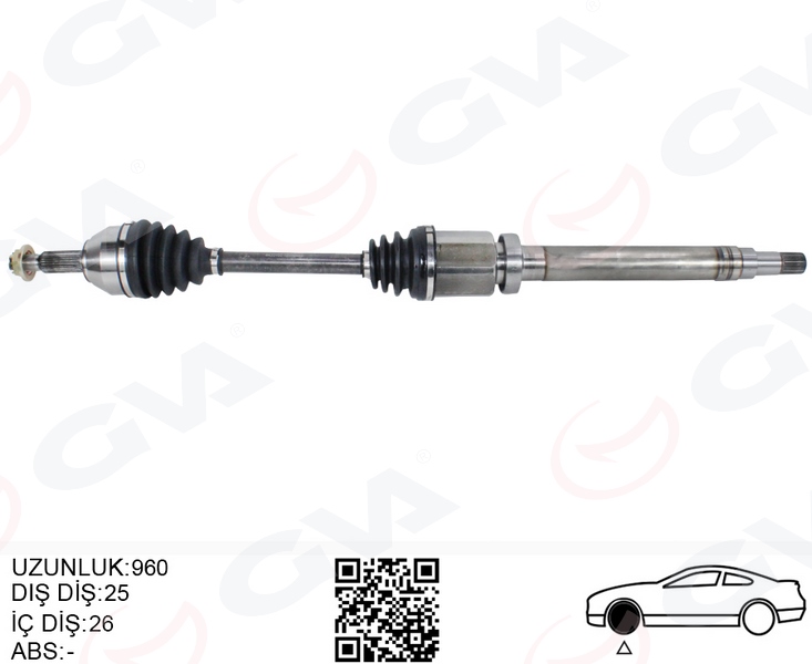 792334544 AKS KAFASI DIŞ ÖN SAĞ-SOL S60 II 10 V70 III 07-16 GALAXY 2.0 TDCi 06-15 MONDEO IV 2.0 TDCI 07-14 36001452P-1459764P-1417222P