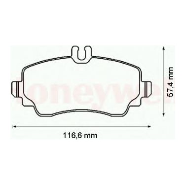 817434438 ÖN FREN BALATA SKODA FAVORIT 1.3L 88-97 / FORD SIERRA 1.3L 1.6L 2.0L 86-93 6166950-6174784-115430280